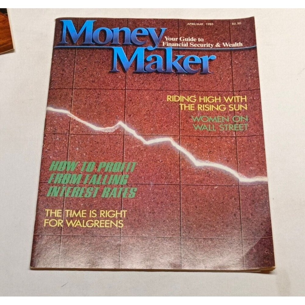 Money Maker Magazine April/May 1985 Issue Jesse Livermore Mailing Label